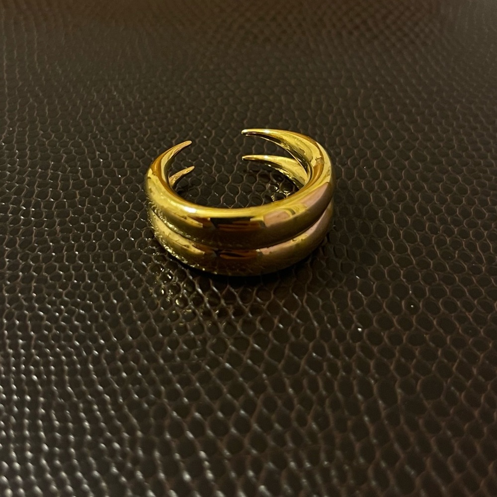 Gold Statement Ring - image 5